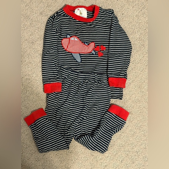 Cecil And Lou Other - Striped Set with Airplane Design